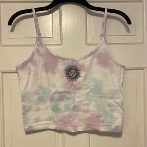 Holliser tie dye sun tank